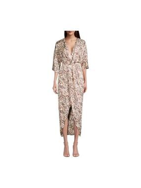 FAME and Partners Sayge Animal Print Midi Dress Size 8